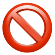 No entry icon